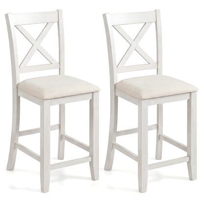 Counter Height Bar Stools with Cushion and Footrest