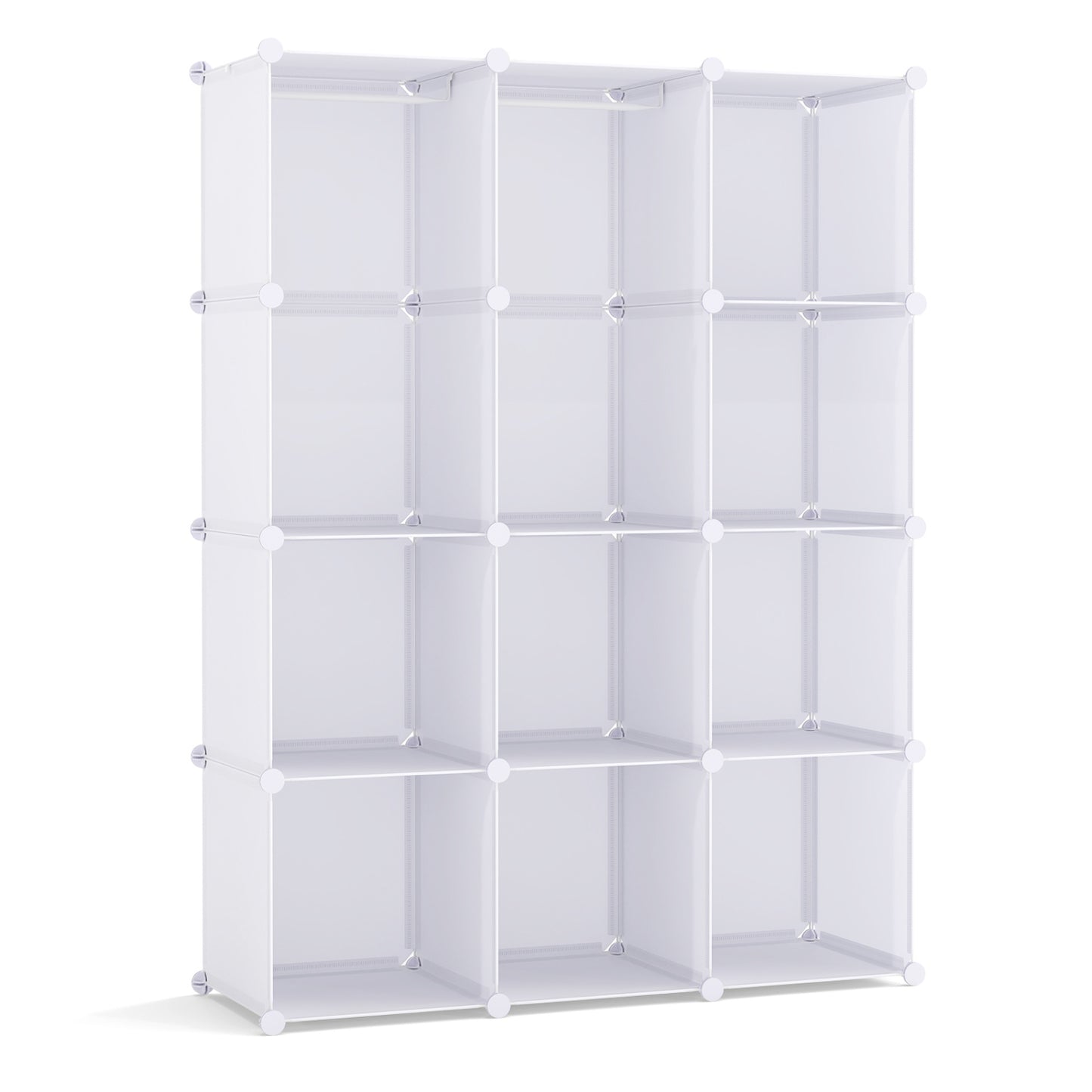 Modular Kids Wardrobe with 10 Cubes & Hanging Rod