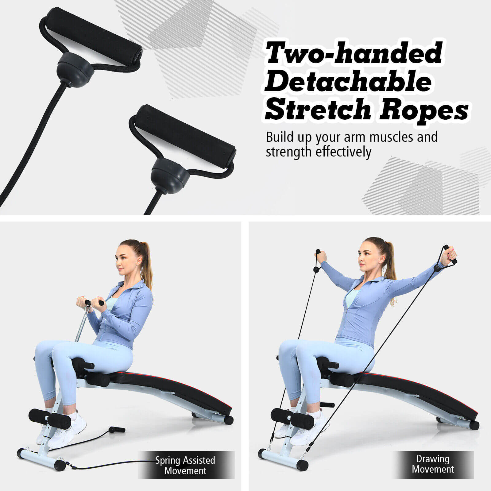 Multifunction Folding Full Body Strength Training Gym Bench