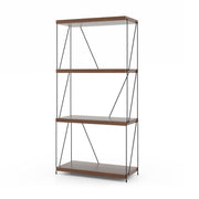 2/3/4/5-Tier Multipurpose Display Rack with Metal Frame-4-Tier