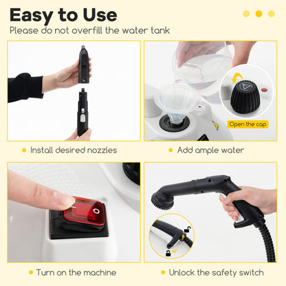 1800W Multipurpose Steam Cleaner with 61 oz Tank