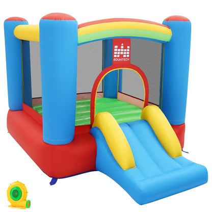 Rainbow Castle Inflatable Bounce House 370W Blower Included