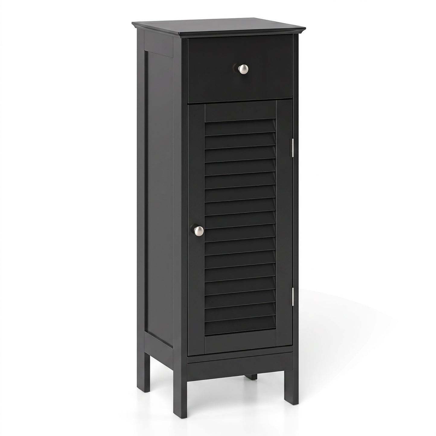 Narrow Bathroom Storage Cabinet with Adjustable Shelf & Drawer