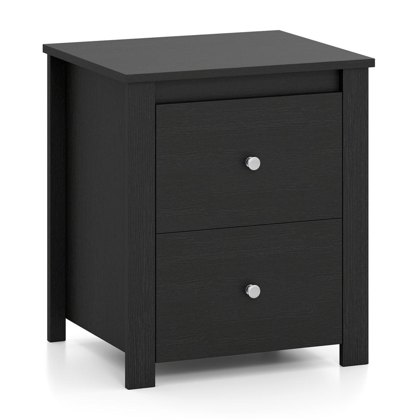 2-Drawer Nightstand with Storage for Bedroom & Living Room