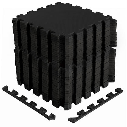 Interlocking Foam Floor Tiles 36-Pack with Borders