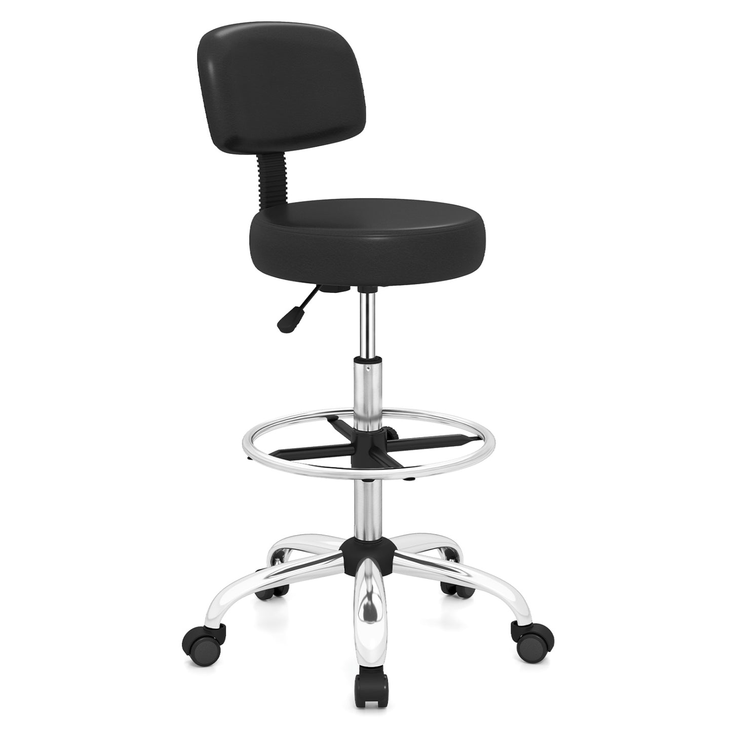 Drafting Chair with Adjustable Height & Footring