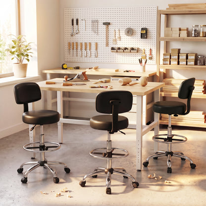 Drafting Chair with Adjustable Height & Footring