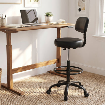 Drafting Chair with Adjustable Height & Footring