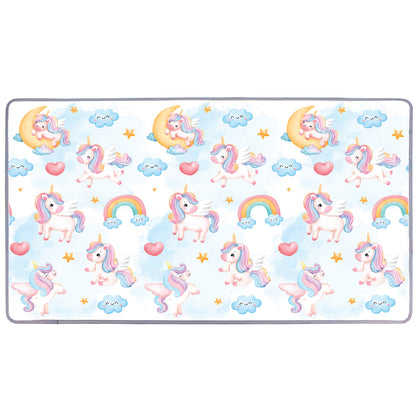 One-Piece Reversible Roll Up Soft Foam Activity Mat for Toddlers