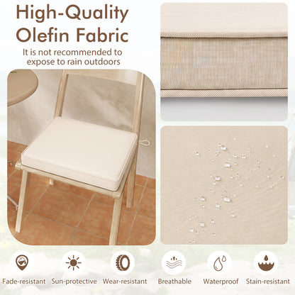 Outdoor Chair Cushions Set of 4 - Waterproof Olefin 20x20