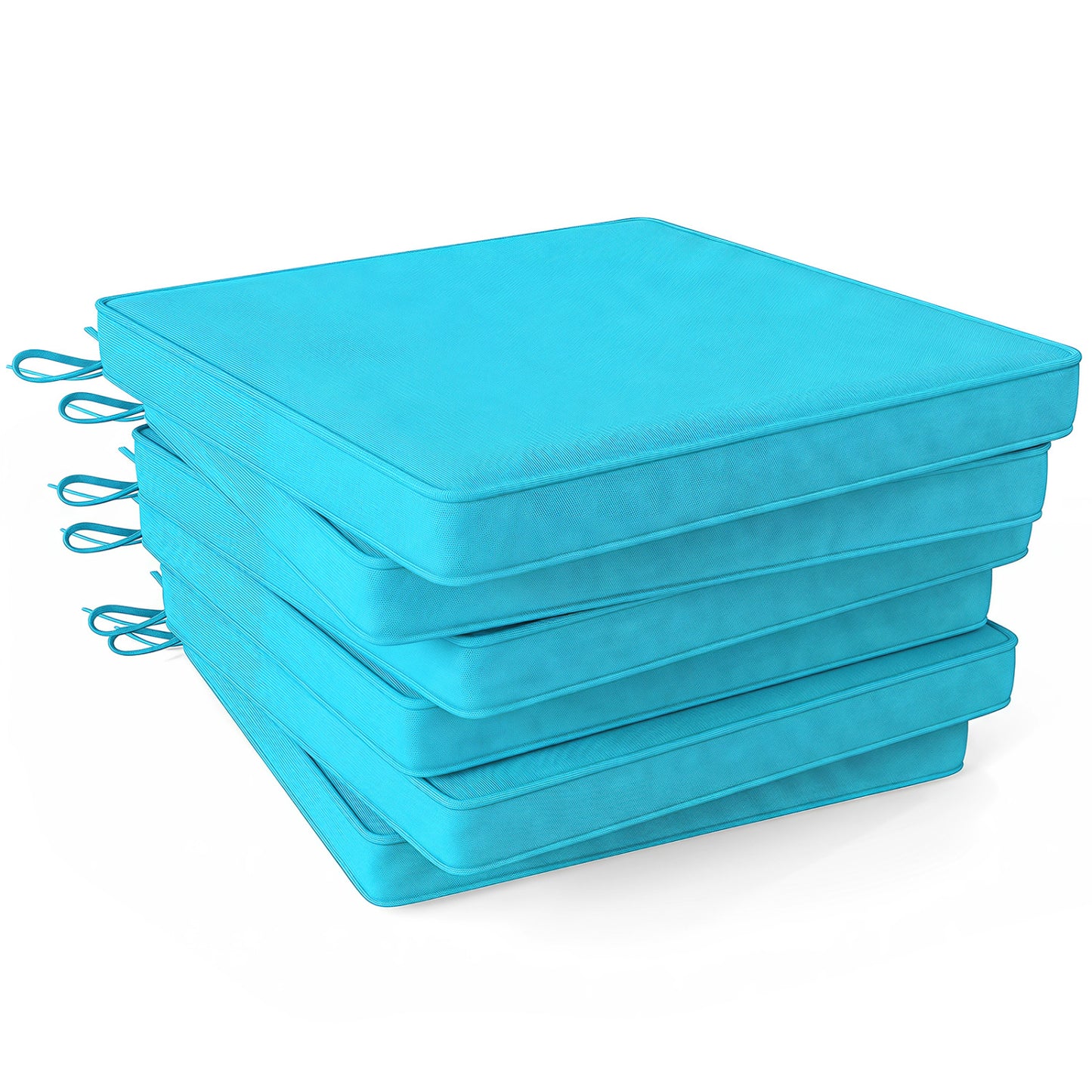 Outdoor Chair Cushions Set of 6 Waterproof Olefin 20x20 Inch