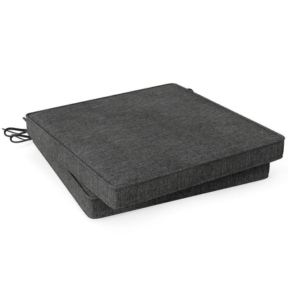 Outdoor Chair Cushion Set of 2 Waterproof Fade-Resistant Olefin Seat Cushions