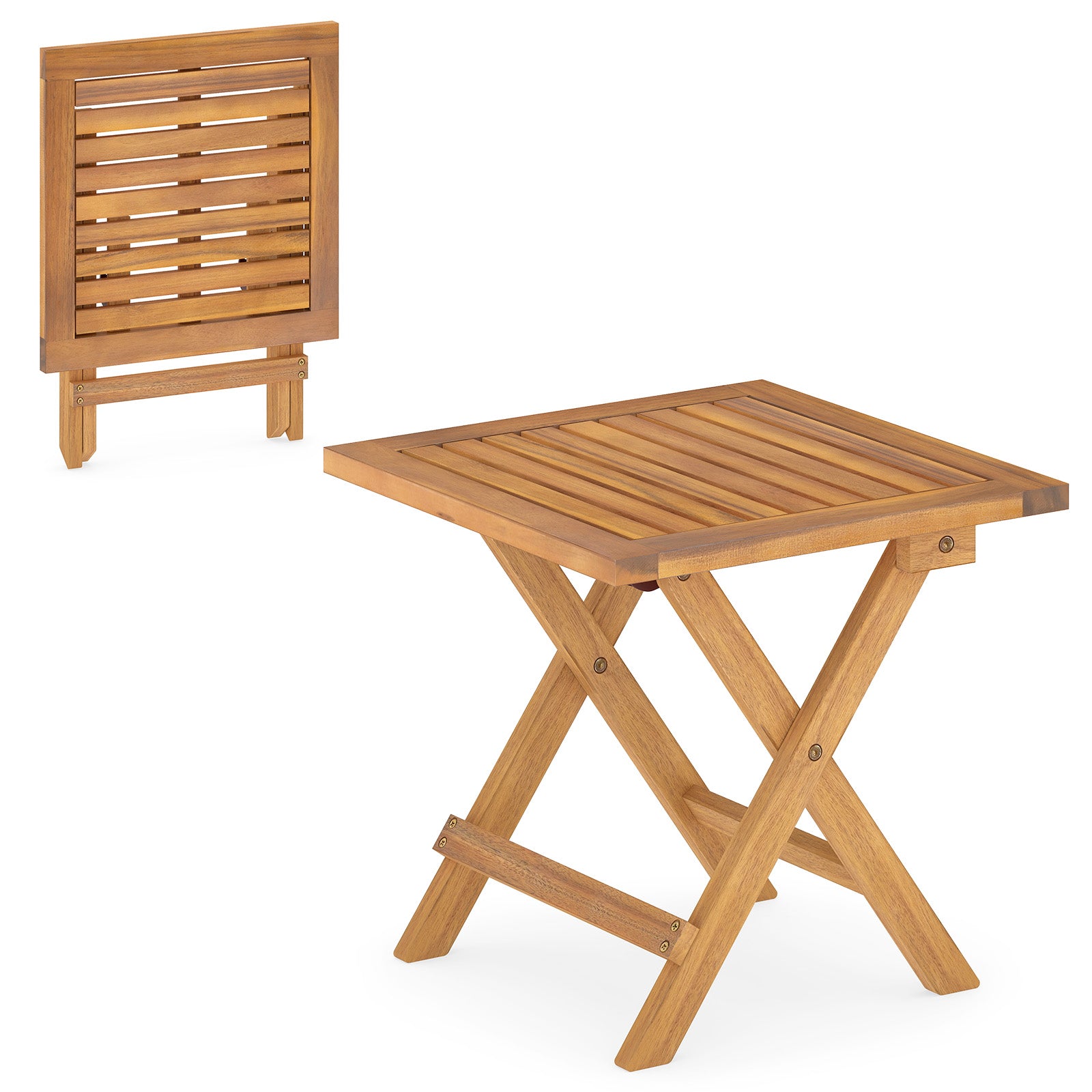 Outdoor Folding Side Table for Small Space and Garden-1