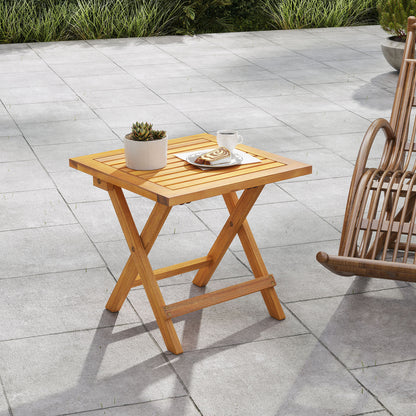 Outdoor Folding Side Table for Small Space and Garden-1