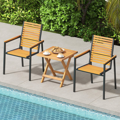 Outdoor Folding Side Table for Small Space and Garden-1