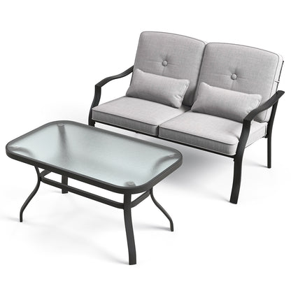 Outdoor Loveseat Chair Set with