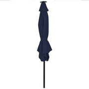 10 Feet Outdoor Patio umbrella with Bright Solar LED Lights-Dark Blue