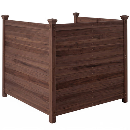 3-Panel Outdoor Privacy Fence for AC Units & Equipment