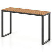 Outdoor Rectangle Console Table with Long-Lasting WPC Tabletop