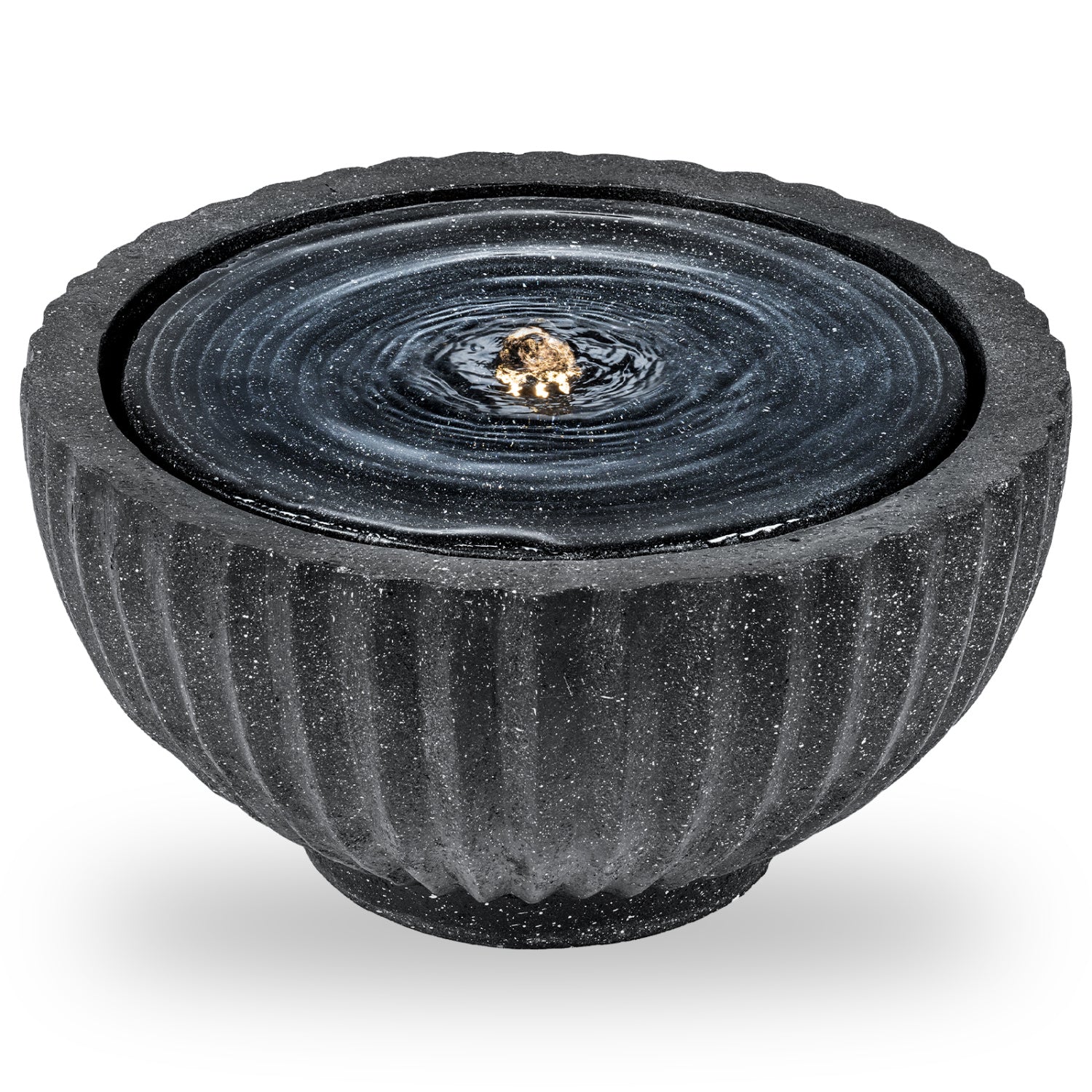 Outdoor Round Sphere Water Fountain with LED Lights and Pump