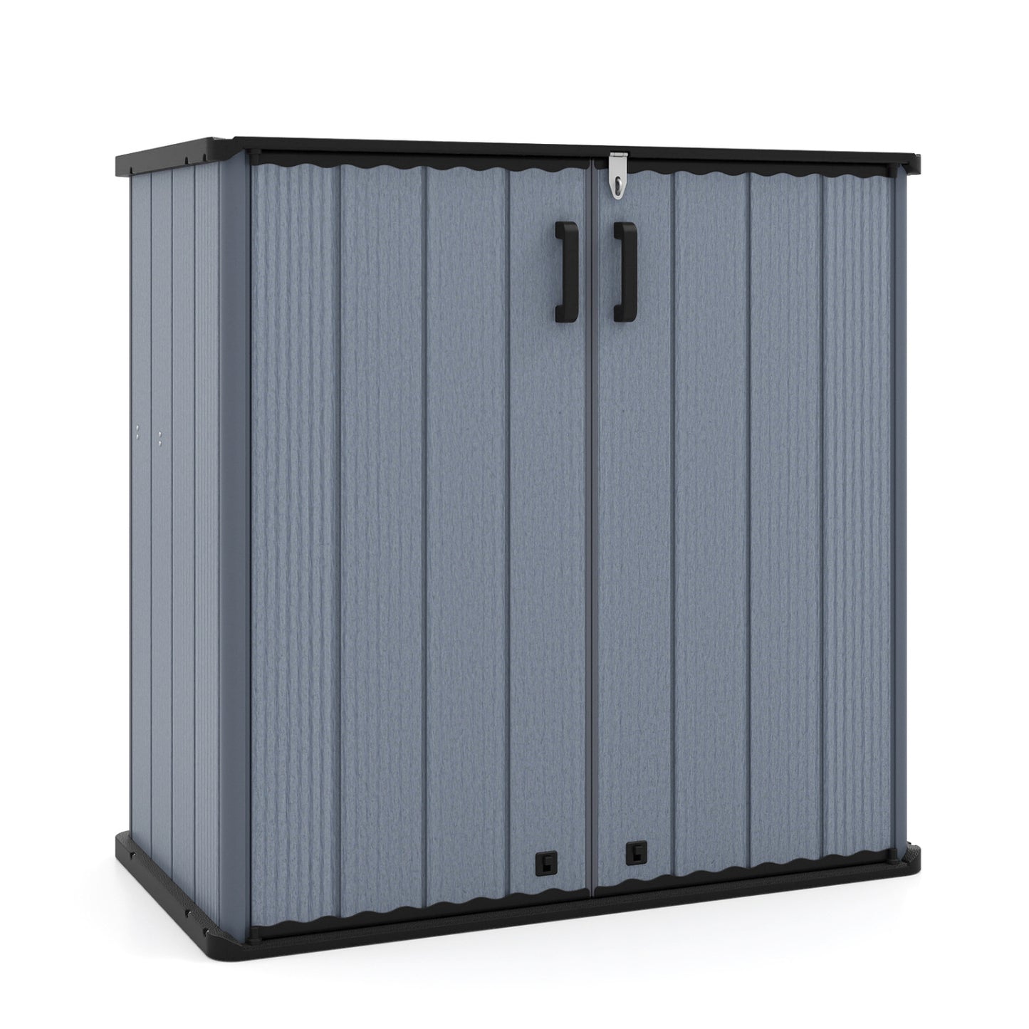 Outdoor Storage Shed 23.5 Cu.ft All-Weather Storage Box with Floor Lockable Door