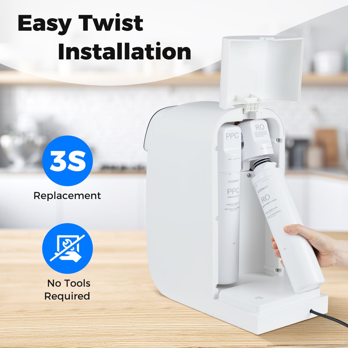 RO Filter Replacement for Countertop System 0.0001 Micron