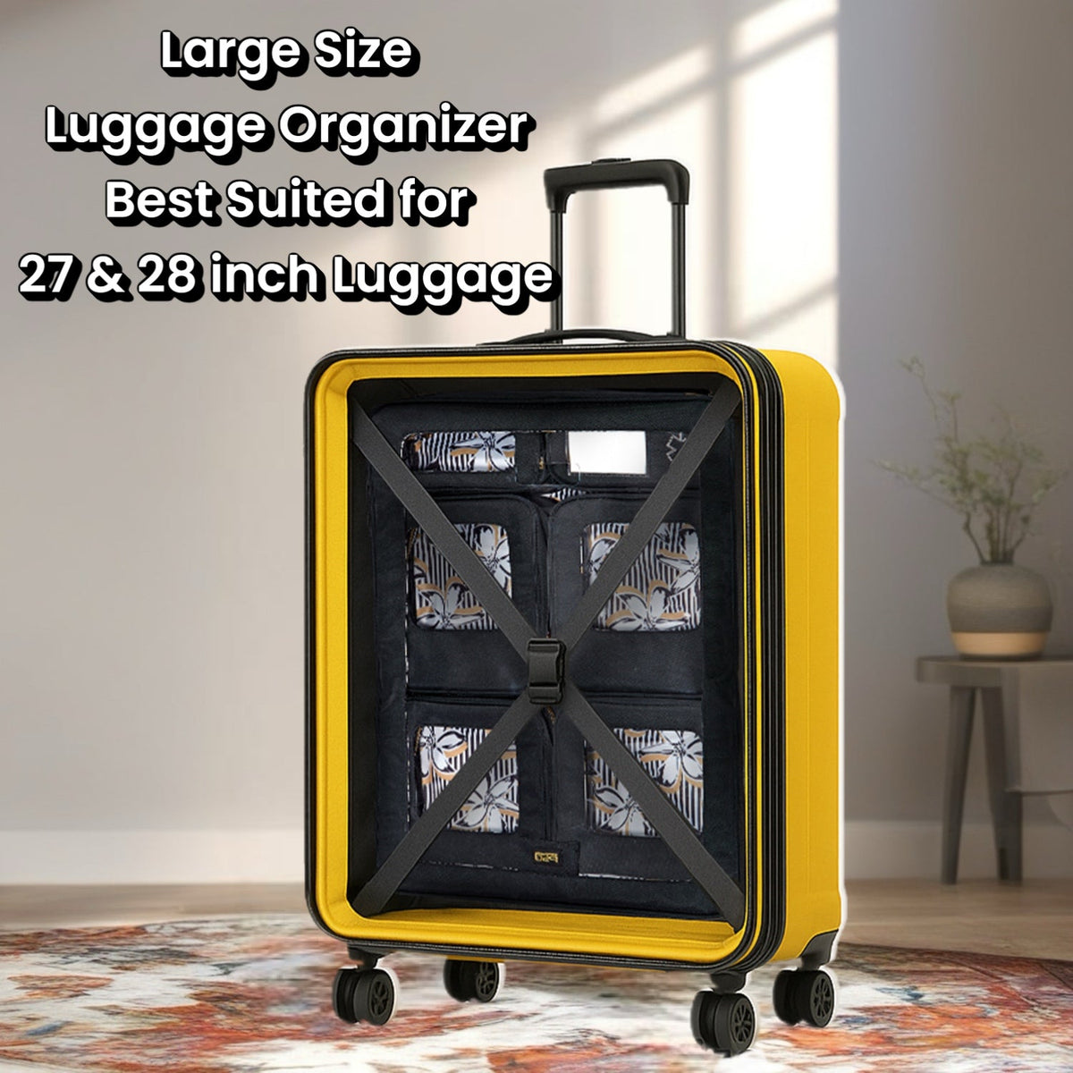 Pack Snap and Go Luggage Organizer Insert for Accessories and More, Large - view 3
