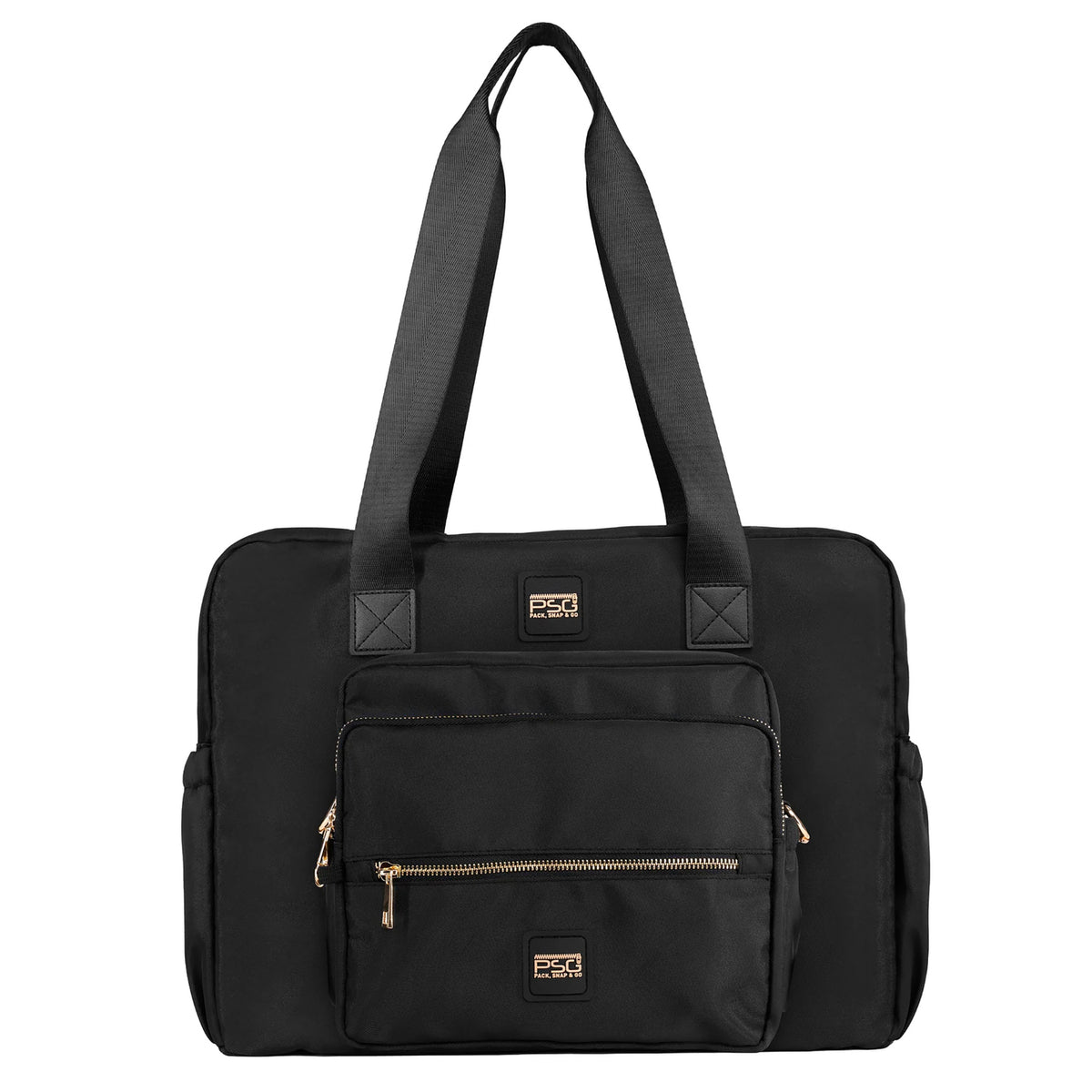 Pack Snap and Go 4-in-1 Weekender and Crossbody Travel Bag, Black