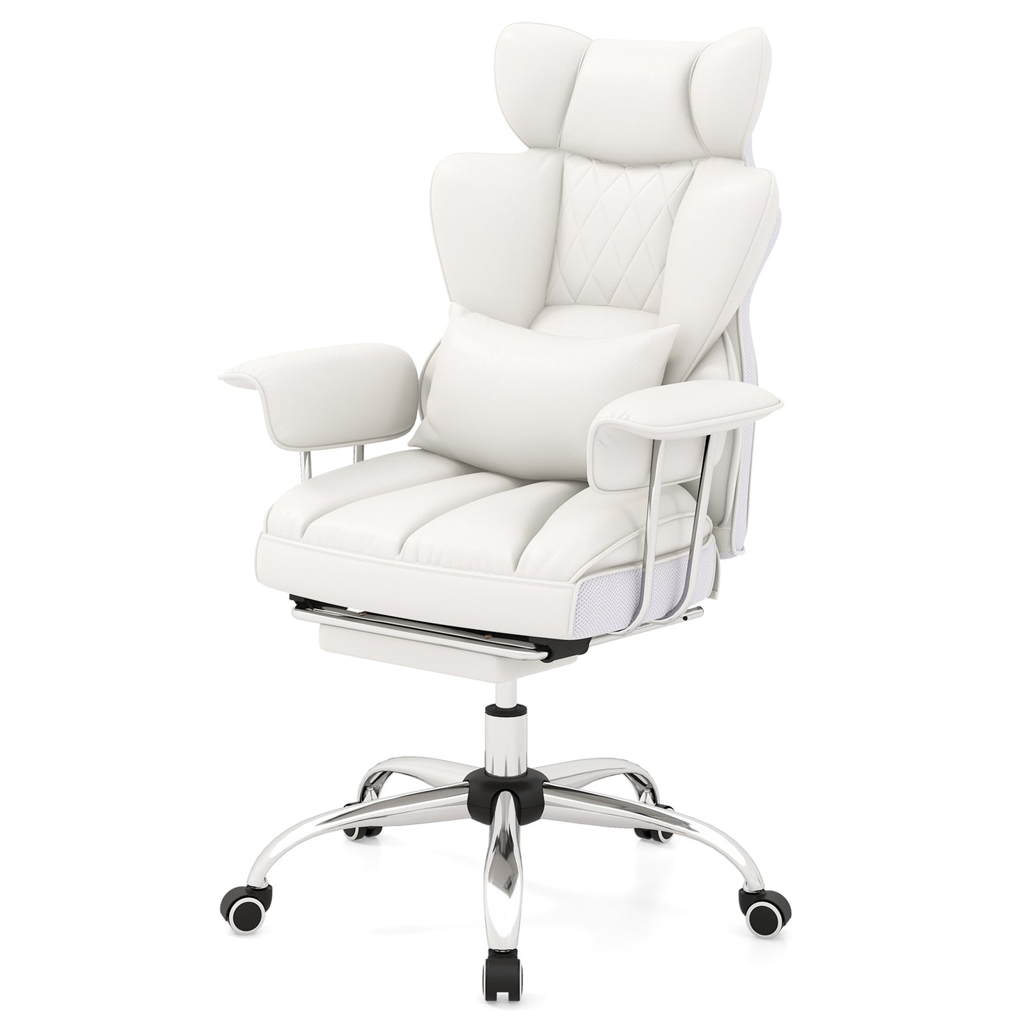 Big and Tall Executive Office Desk Chair with Footrest