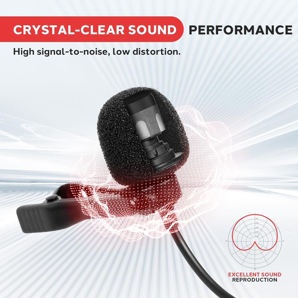 Pyle Dual-Channel VHF Wireless Microphone System with 2 Lavalier & 2 Headset Mics - view 8