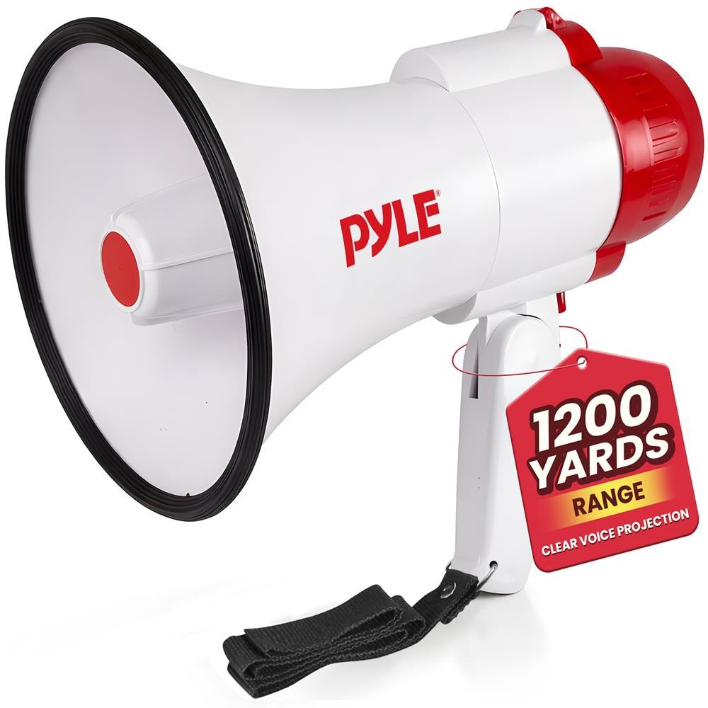 Pyle 30W Professional Megaphone Bullhorn with Siren, 800-Yd. Range - view 8