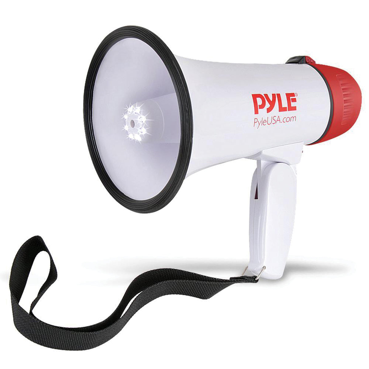 Pyle 30W Mini Megaphone Bullhorn with LED Light & Siren