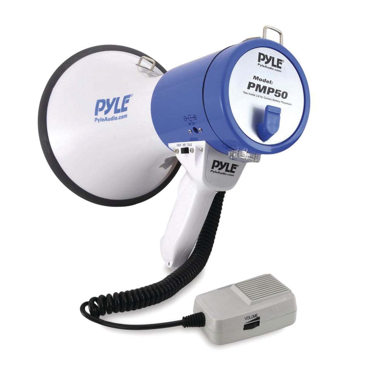 Pyle Pro 50W Piezo Dynamic Megaphone with Talk & Siren Modes, 1-Mile Range - view 2