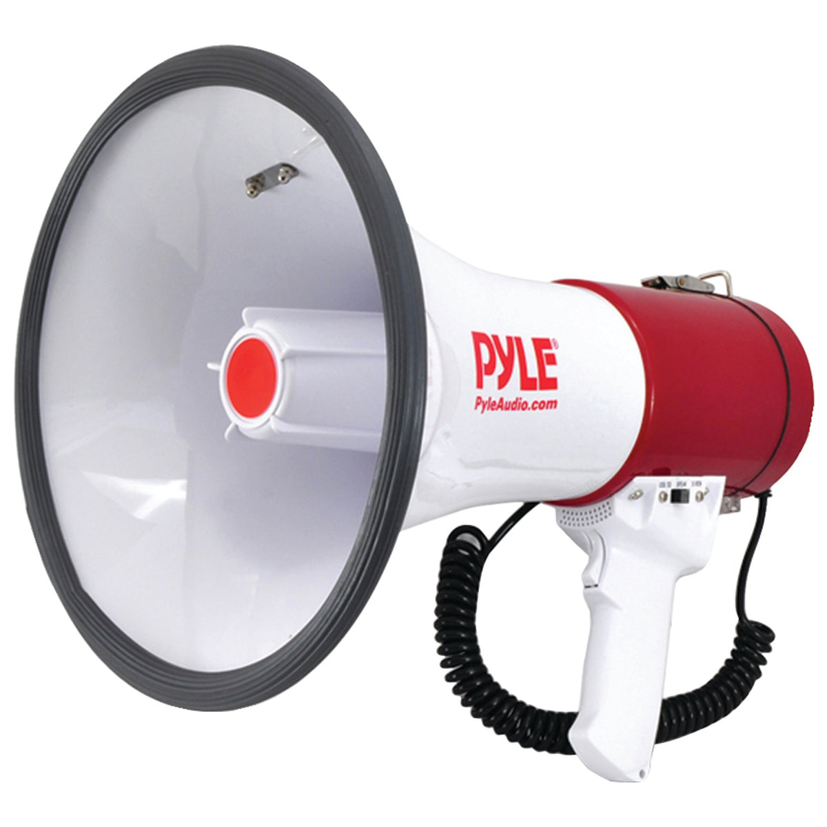 Pyle 50W Bluetooth Megaphone Bullhorn with Siren, USB/SD & Aux, 1,200-Yd. Range