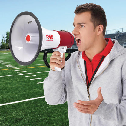 Pyle 50W Bluetooth Megaphone Bullhorn with Siren, USB/SD & Aux, 1,200-Yd. Range - view 5