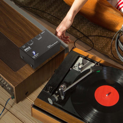 Pyle Ultra-Compact Phono Turntable Preamp with RCA & 1/4-In. Outputs - view 7