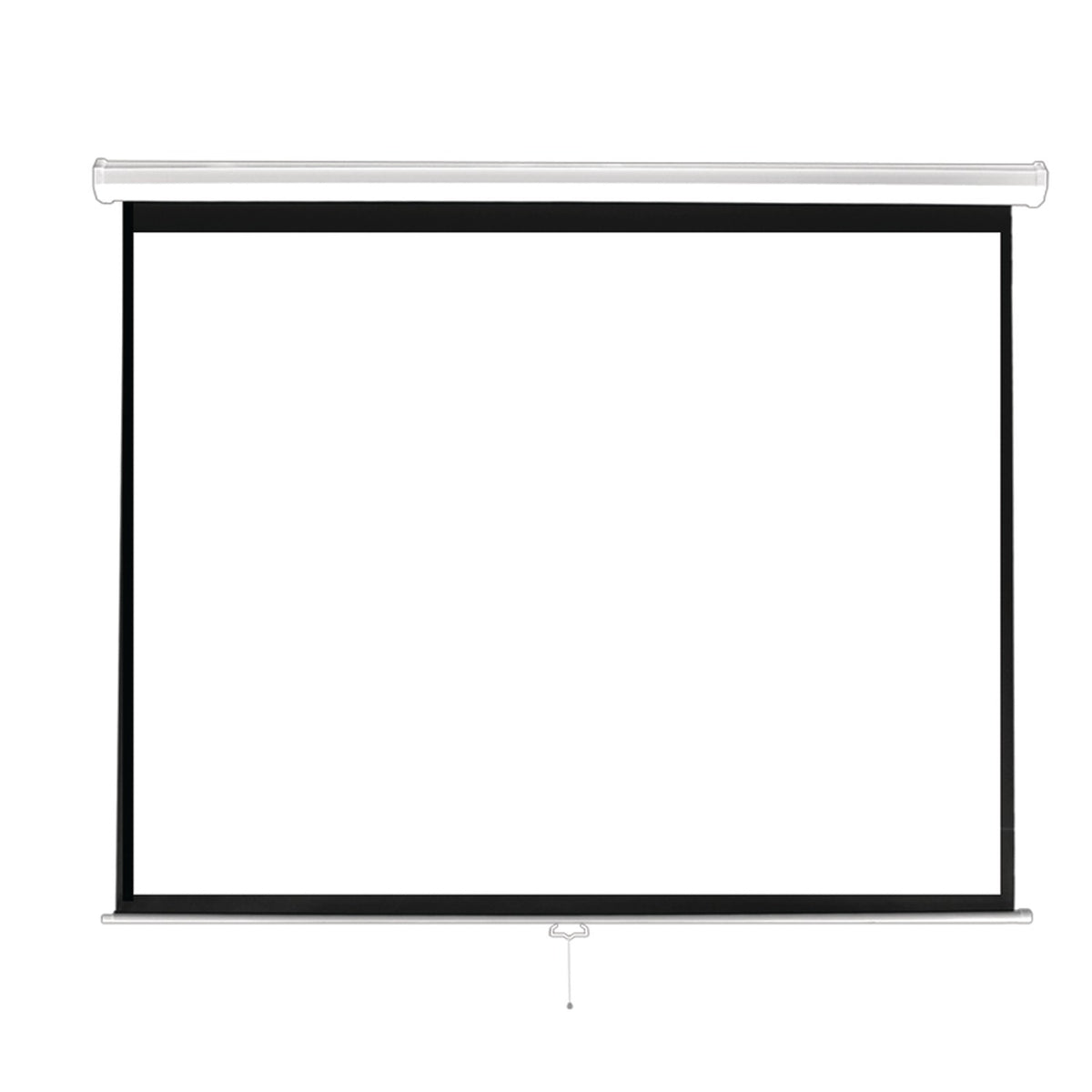 Pyle 84-In. Manual Pull-Down Projector Screen, 4:3 Matte White - view 3