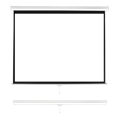 Pyle 84-In. Manual Pull-Down Projector Screen, 4:3 Matte White - view 5