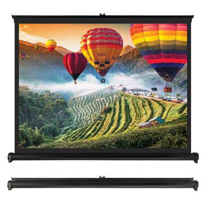 Pyle 50-In. Portable Pull-Up Projector Screen with Aluminum Case - view 2