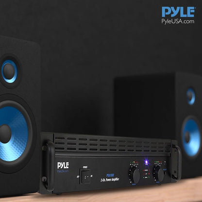 Pyle 1,000W Bridgeable 2-Channel Rack-Mount Pro Power Amplifier with Bluetooth - view 8