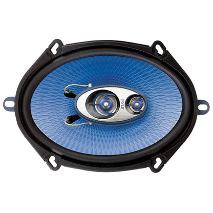 Pyle Blue Label 5x7/6x8 In. 300W 3-Way Coaxial Car Speakers, Pair - view 2