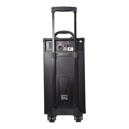 Pyle Portable Bluetooth PA Speaker System with 10-In. Sub, Wheels & Rechargeable Battery - view 3