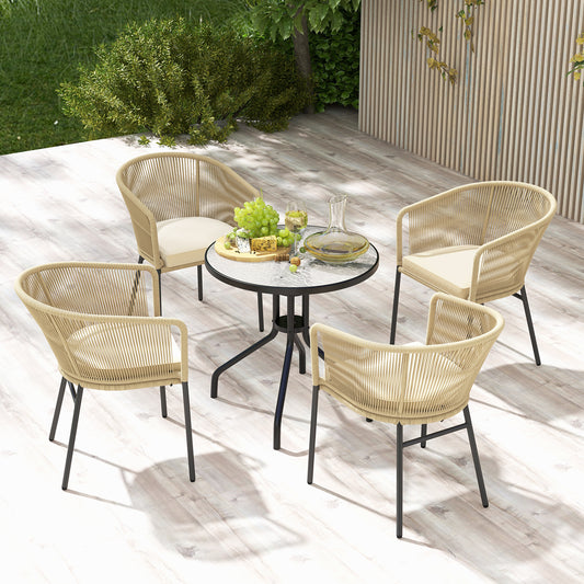 Patio Chairs Set of 4 with