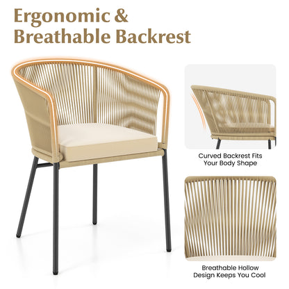 Patio Chairs Set of 4 with