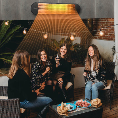 750W/1500W Wall Mounted Infrared Heater with Remote Control
