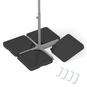 Patio Offset Umbrella Base with Easy-Fill Spouts