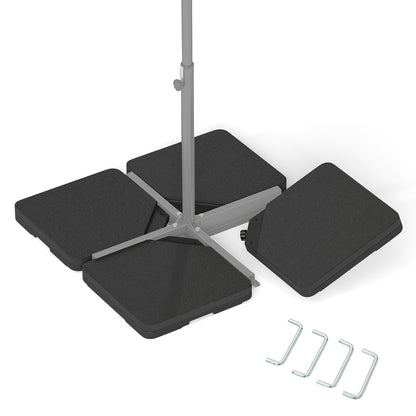 Patio Offset Umbrella Base with Easy-Fill Spouts