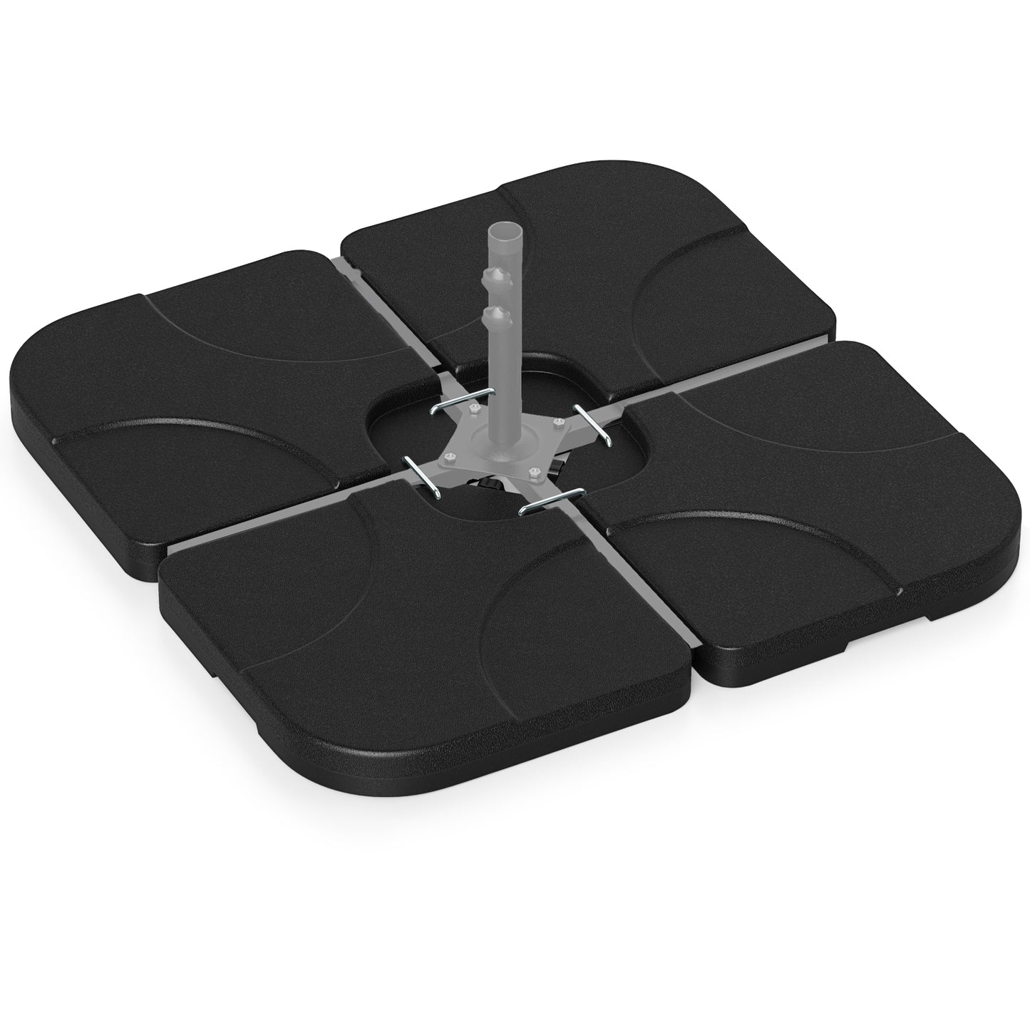 20 Inch Patio Offset Water Filled Plate Umbrella Base Sand