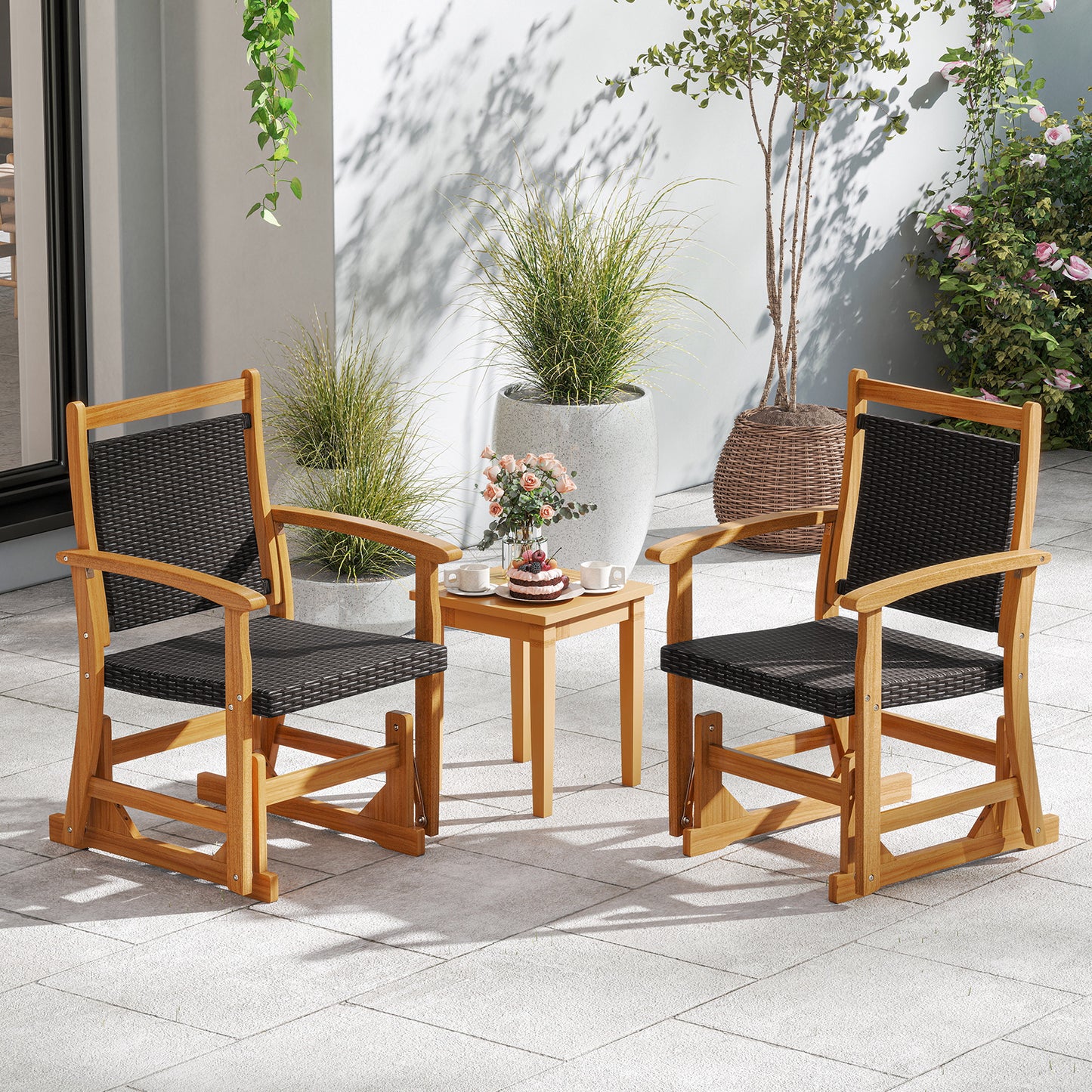 Patio Rattan Glider