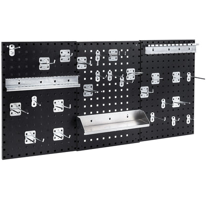 Wall-Mounted Pegboard Kit with 3 Pegboards for Garage Workshop